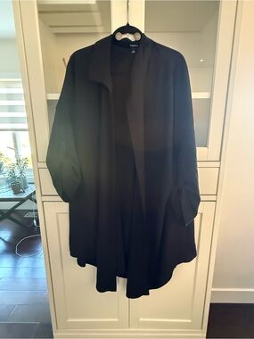 Torrid Black Open-Front Drape Cardigan/ Jacket